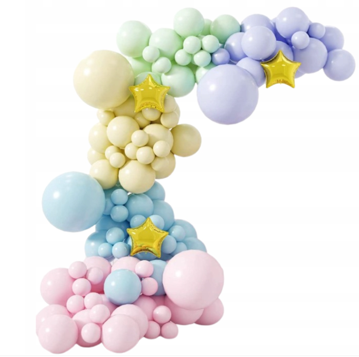 Girlanda balonowa kolorowa balony zestaw urodziny