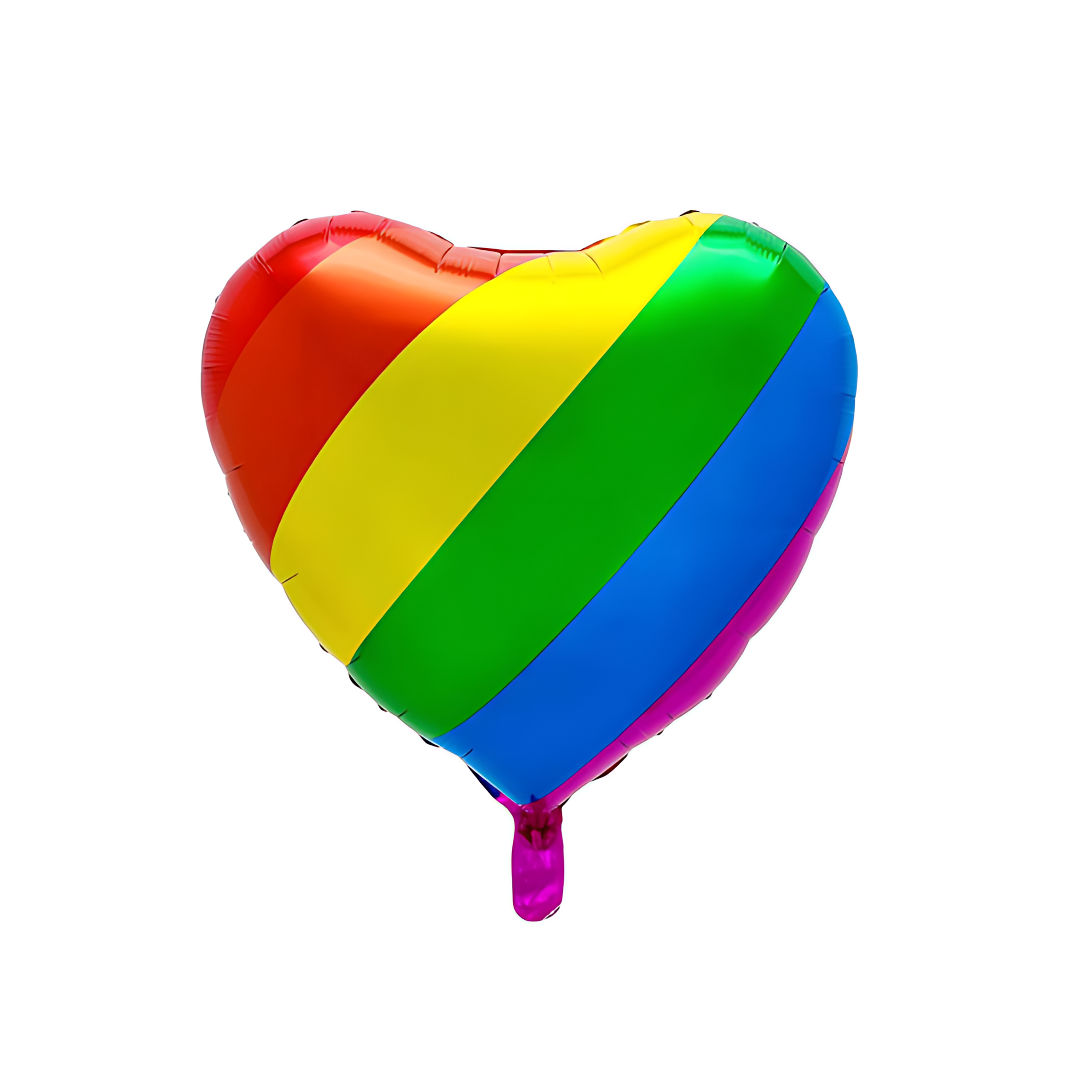 BALON foliowy SERCE SEDRUSZKO TĘCZA TĘCZOWY KOLOROWY LGBT 24 CALE
