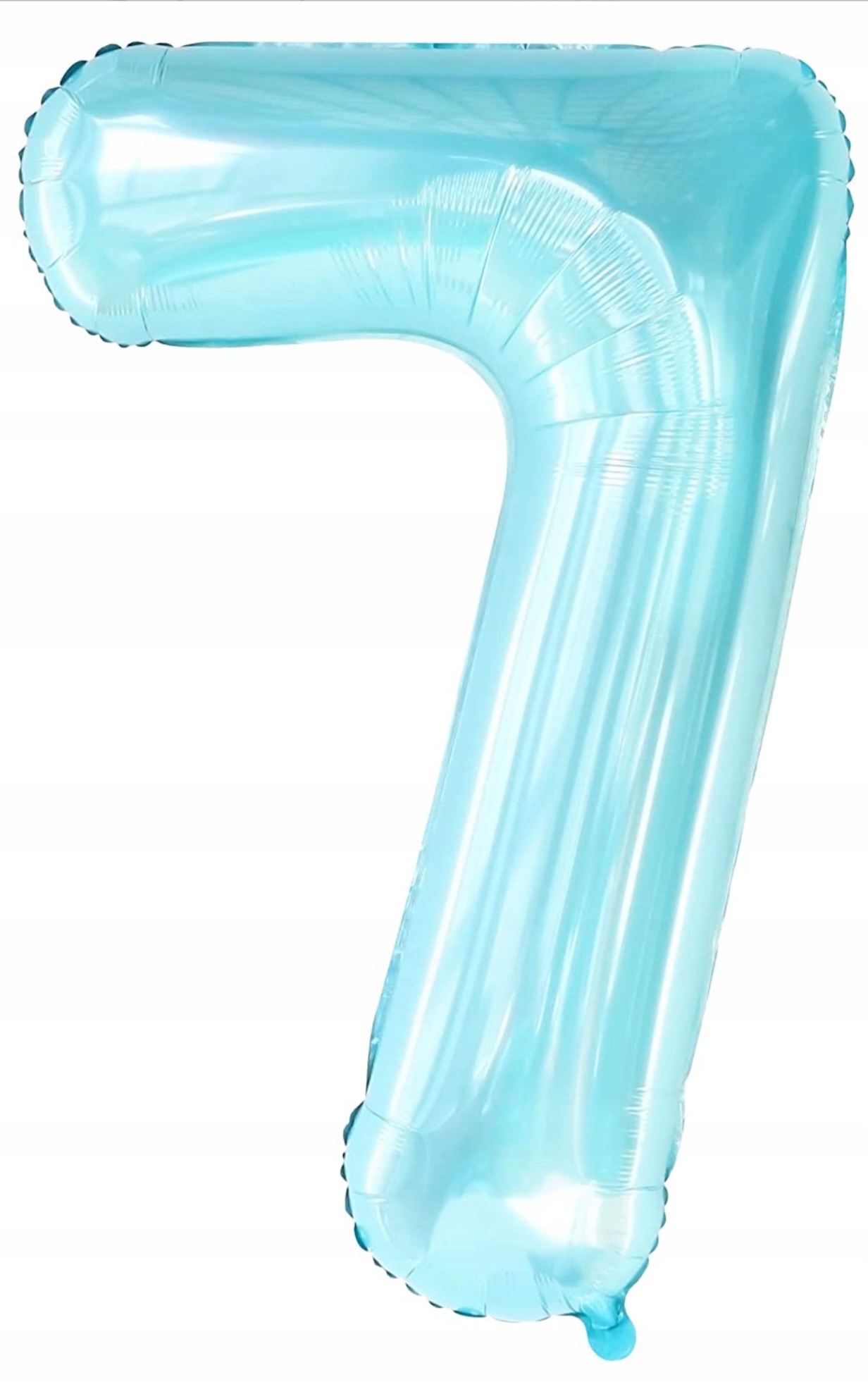 DUŻA CYFRA BALON 7 XXL BŁĘKITNY URODZINY BALONY