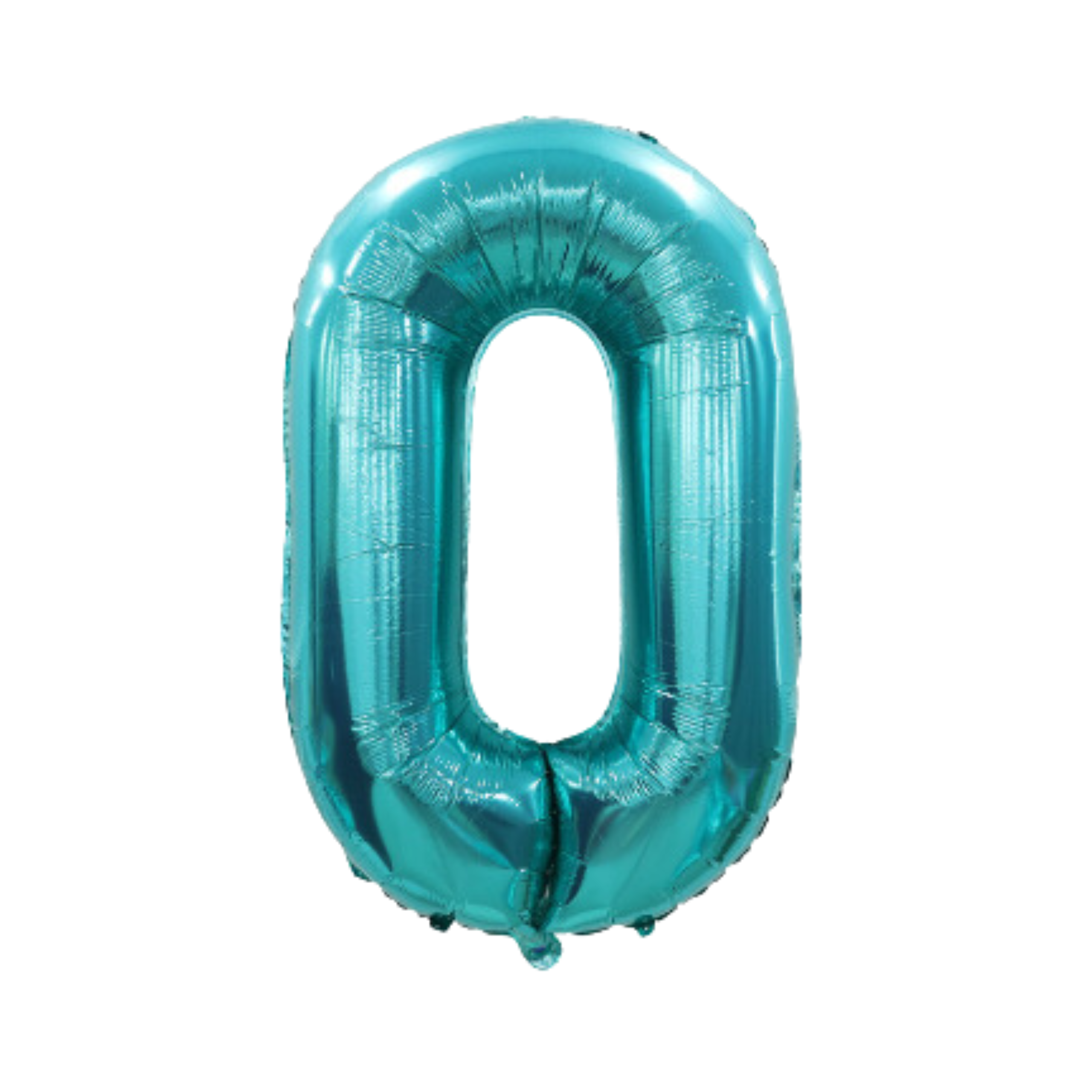 BALON foliowy DUŻA CYFRA 0 TURKUSOWA 100 CM URODZINY PARTY DEKORACJA