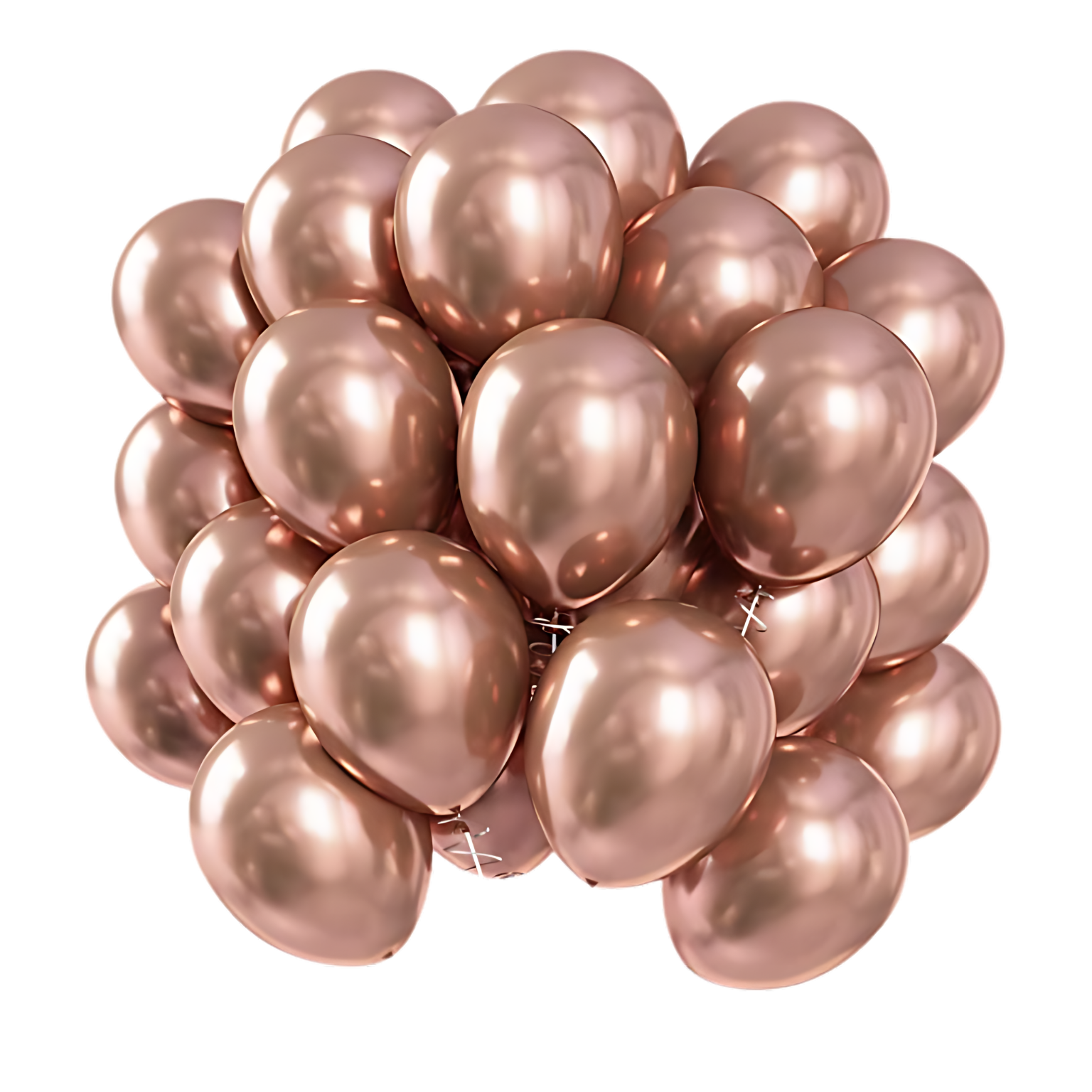 BALONY CHROM ROSE GOLD 100 SZT 5 cali URODZINY