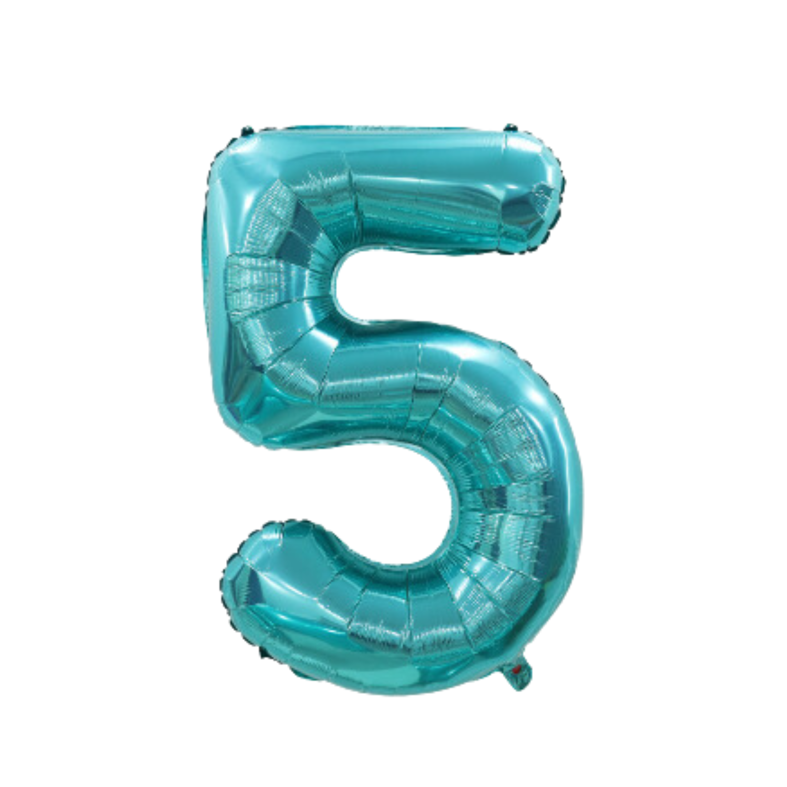 BALON foliowy DUŻA CYFRA 5 TURKUSOWA 100 CM URODZINY PARTY DEKORACJA