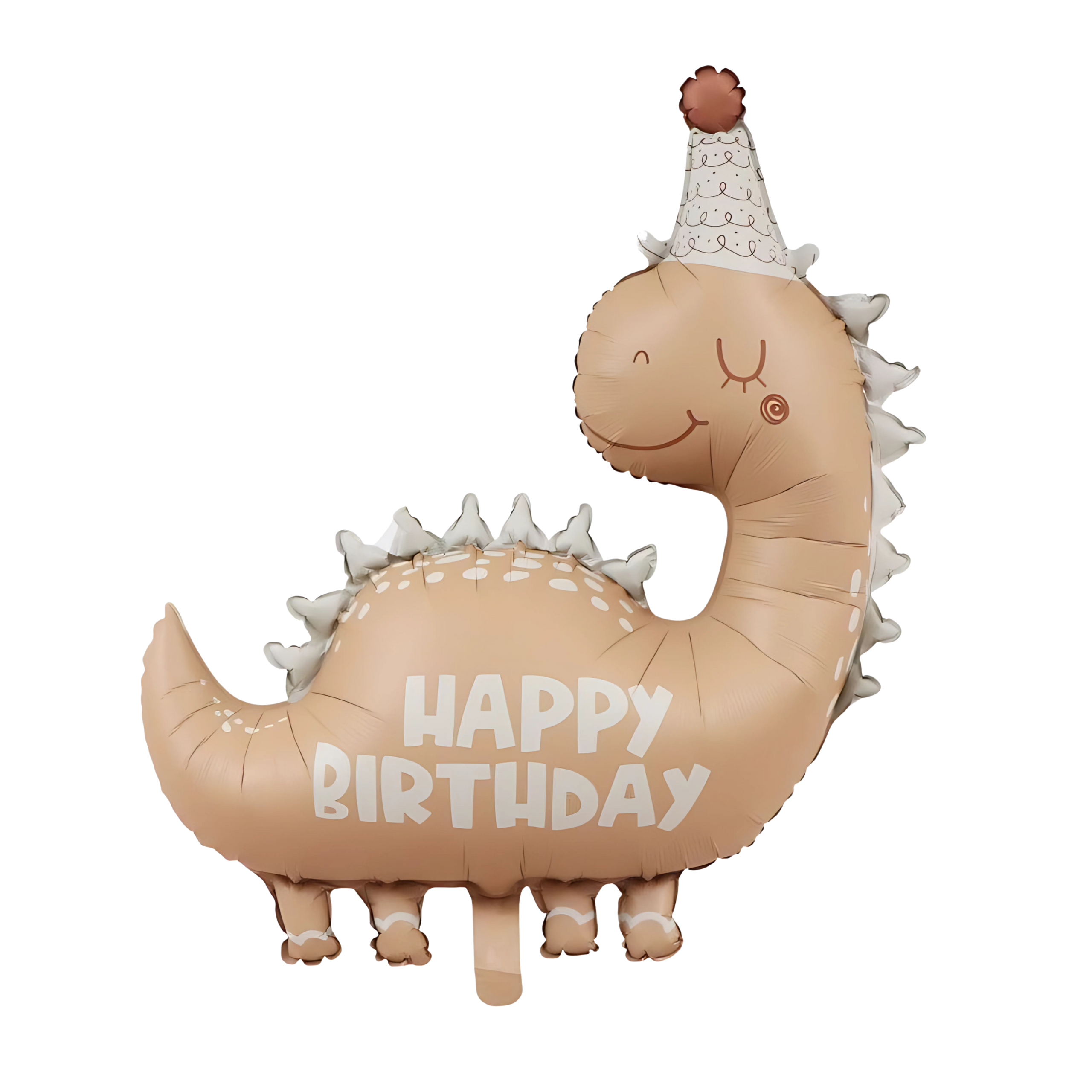 Balon Foliowy Dinozaur Dino Beżowy Urodziny Impreza Party Dekoracja