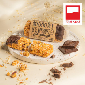 Miodowy kłos z ciemną czekoladą 80g
