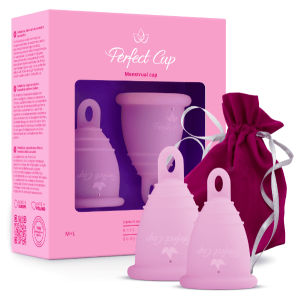 Kubeczek Menstruacyjny - Starter Pack [Rozmiar M+L] [Różowy] - Perfect Cup
