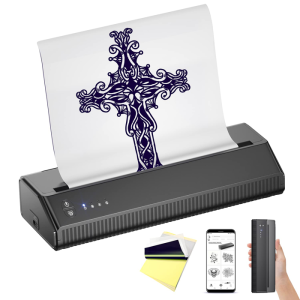 Bezprzewodowa drukarka termiczna do transferu tatuażu, A4, bluetooth, USB - P8008