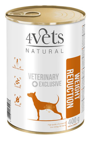 4VETS NATURAL - WEIGHT REDUCTION NEW DOG 400 G