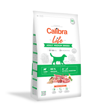 CALIBRA DOG LIFE ADULT MEDIUM BREED LAMB NEW 2,5 KG 106024