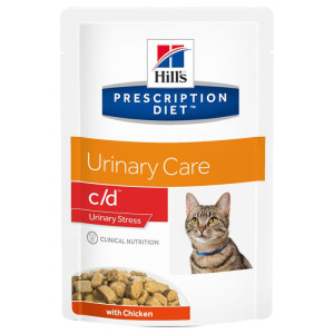 HILL'S PD FELINE C/D URINARY STRESS CHICKEN 85 G 2862
