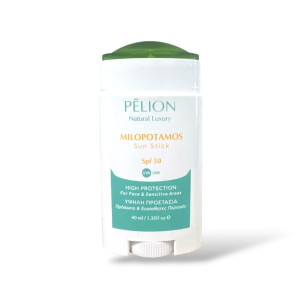 Milopotamos Sun Stick SPF 50 | Αντηλιακό στικ για πρόσωπο και ευαίσθητες περιοχές