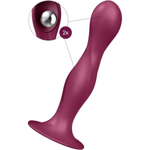 Satisfyer Double Ball Dildo Color Rojo