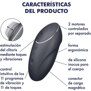 Satisfyer Tap & Climax 1 Anthracite