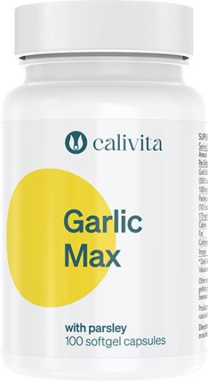 Bezzapachowy czosnek z pietruszką - Garlic Max 100 kapsułek