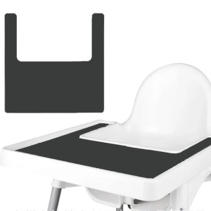 Mata silikonowa podkładka na tackę krzesełka Ikea Antilop dark grey