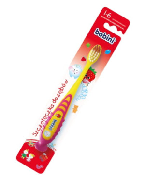 Szczoteczka do zębów dla dzieci Bobini 1-6 lat miękka