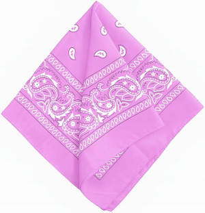 Bandana chustka apaszka różowa 55x55 cm