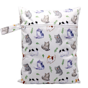 Woreczek na mokre ubrania pieluszki 21x28 cm