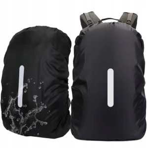 Pokrowiec na plecak wodoodporny ochronny czarny 30-40 L