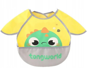 Śliniak dziecięcy do karmienia bez rękawów