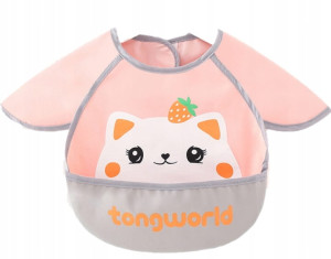 Śliniak dziecięcy do karmienia bez rękawów