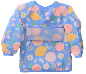 Fartuszek do karmienia z rękawkami na rzep