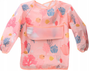 Fartuszek do karmienia z rękawkami na rzep