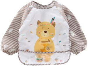 Fartuszek śliniak z rękawami nieprzemakalny do BLW dla dzieci Piambo - 2