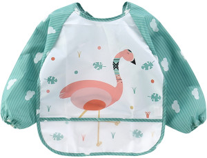 Fartuszek śliniak z rękawami nieprzemakalny do BLW dla dzieci Piambo - 3