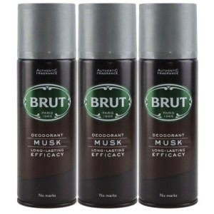 Brut Musk 3 x 200 ml Deo Spray Deodorant Spray