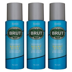 Brut Sport Style 3 x 200 ml Deo Spray Deodorant Spray