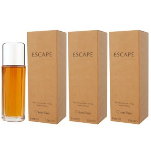 Calvin Klein Escape Women 3 x 100 ml Eau de Parfum EDP