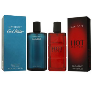 Davidoff Cool Water Man - Men 125 ml Eau de Toilette & Hot Water 110 ml EDT