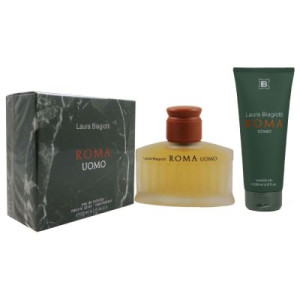Laura Biagiotti Roma Uomo 125 ml Eau de Toilette EDT & 200 ml Duschgel