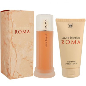 Laura Biagiotti Roma 100 ml Eau de Toilette EDT & 150 ml Duschgel Showergel