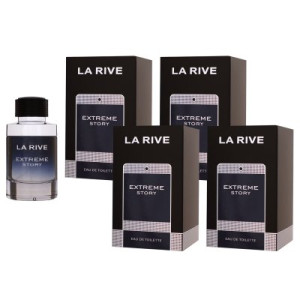 La Rive Extreme Story 4 x 75 ml Eau de Toilette EDT Herrenduft
