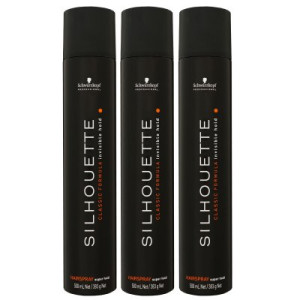 Schwarzkopf Silhouette Classic Formula 3 x 500 ml Haarspray starker Halt