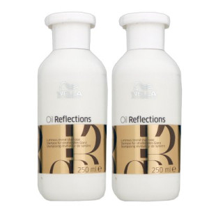 Wella Oil Reflections 2 x 250 ml Shampoo für alle Haartypen