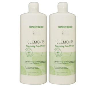 Wella Elements Renewing stärkender Conditioner 2 x 1000 ml ohne Silikone mit Aloe Vera