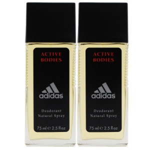Adidas Active Bodies 2 x 75 ml Deodorant Natural Spray