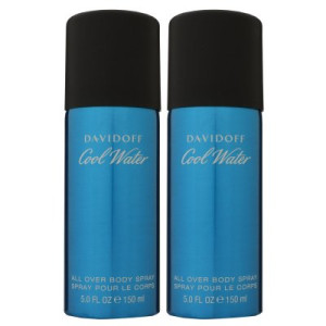 Davidoff Cool Water 2 x 150 ml All Over Body Spray Deospray Deo Spray