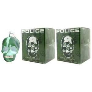 Police To Be Camouflage 2 x 125 ml Eau de Toilette EDT Herrenduft