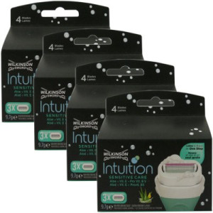 Wilkinson Intuition Sensitive Care 4 x 3 Rasierklingen Aloe + ProVitamin B5