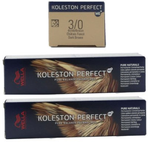 Wella Koleston 2 x 60 ml 3/0 dunkelbraun
