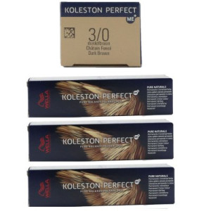 Wella Koleston 3 x 60 ml 3/0 dunkelbraun