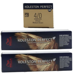 Wella Koleston 2 x 60 ml 4/0 mittelbraun