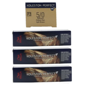 Wella Koleston 3 x 60 ml 5/0 hellbraun