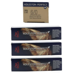 Wella Koleston 3 x 60 ml 6/0 dunkelblond