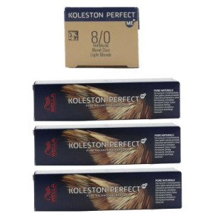 Wella Koleston 3 x 60 ml 8/0 hellblond