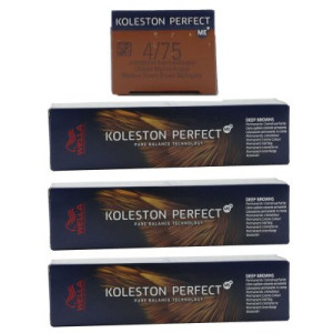 Wella Koleston 3 x 60 ml 4/75 mittelbraun braun-mahagoni