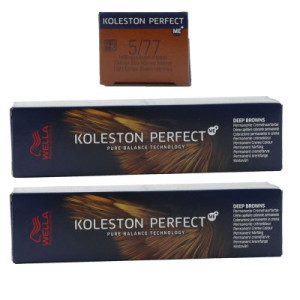 Wella Koleston 2 x 60 ml 5/77 hellbraun braun-intensiv
